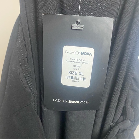 NWT Fashion Nova XL Party Dress Black Strapless New Years Eve Club Dance Sexy - Picture 12 of 12